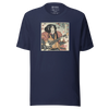 Samurai Guitar Player 3 Music Ukiyo-e Unisex T-Shirt - Navy / S