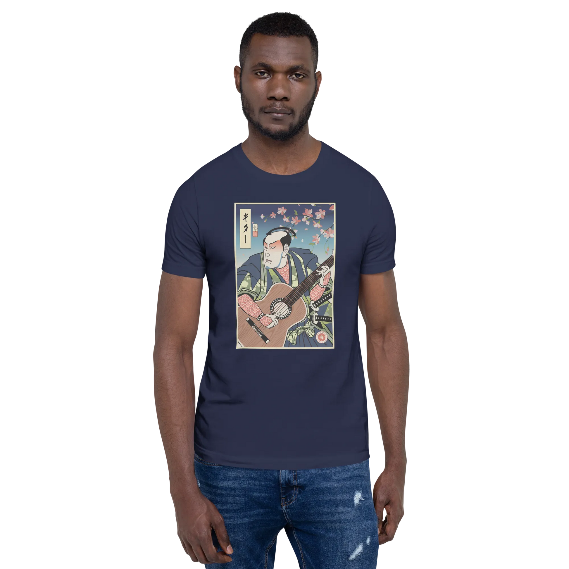 Samurai Guitar Player 2 Music Ukiyo-e Unisex T-Shirt -