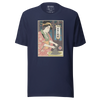 Geisha Pottery Artisan Japanese Ukiyo-e Unisex T-Shirt - Navy / S