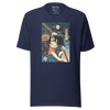 Halloween Samurai Joker Japanese Ukiyo-e Unisex T-Shirt - Navy / S