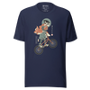 Samurai Bmx Kinkbike Ukiyo-e Unisex T-Shirt - Navy / S