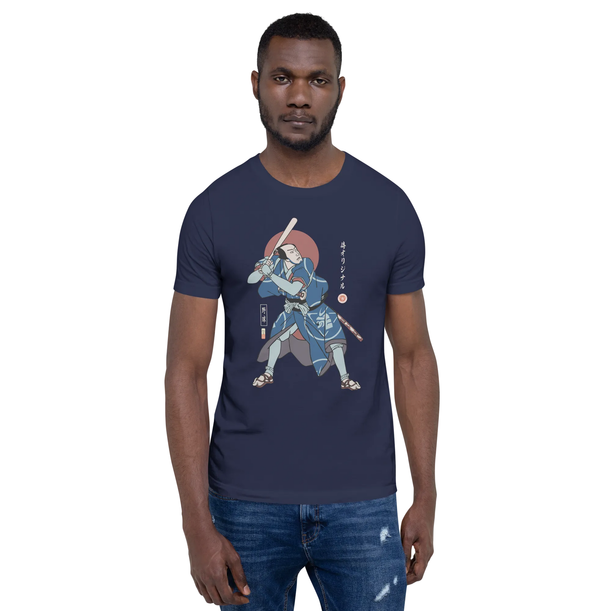 Samurai Baseball Player 2 Sport Ukiyo-e Unisex T-shirt - Samurai Original