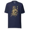 Samurai Sumi-e Japanese Ink Painting Unisex T-Shirt - Navy / S