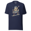 Samurai Snowboard 2 Winter Sport Ukiyo-e Unisex T-Shirt - Navy / S