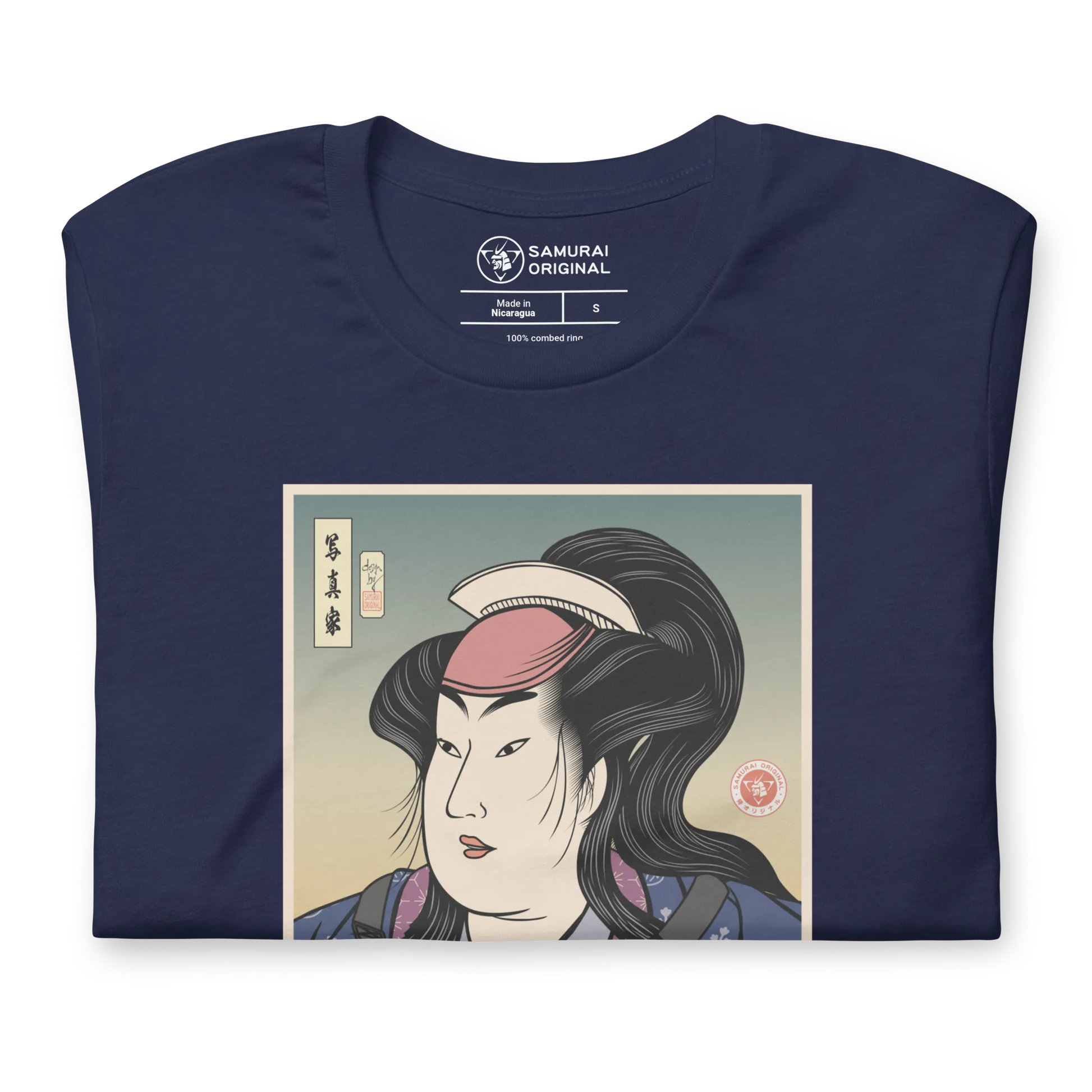 Onna Bugeisha Photographer Camera Japanese Ukiyo-e Unisex T-Shirt - Samurai Original