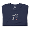 Ichinichi-Ichizen Japanese Embroideried Unisex T-shirt - Navy / S