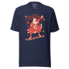 Santa Samurai Snowboard Christmas Ukiyo-e  Unisex T-shirt