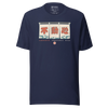 Fudoshin Japanese Kanji Calligraphy Unisex T-shirt - Navy / S