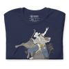 Samurai Bull Riding Ukiyo-e Unisex T-shirt - Samurai Original