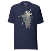 Samurai Bull Riding Ukiyo-e Unisex T-shirt - Samurai Original