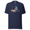 Samurai Cycling With DogLabrador Retriever Ukiyo-e Unisex T-shirt - Samurai Original