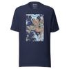 Dragon Japanese Ukiyo-e Unisex T-shirt - Navy / S