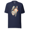 Halloween Mask Japanese Ukiyo-e Unisex T-shirt - Navy / S