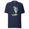 Samurai Golf Player Ukiyo-e 2 Unisex t-shirt - Navy / S