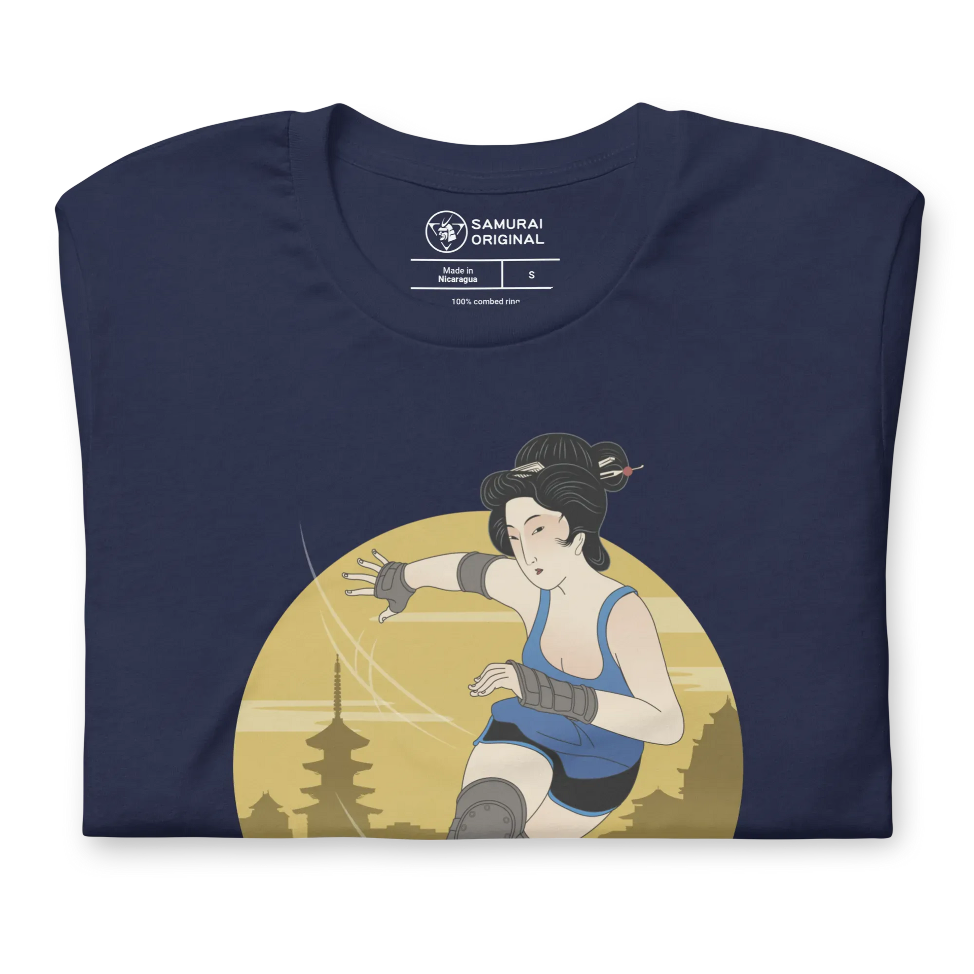 Geisha Roller Derby Japanese Ukiyo-e Unisex T-shirt -