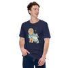 Golden Doodle Dog Funny Japanese Ukiyo-e Unisex T-shirt -