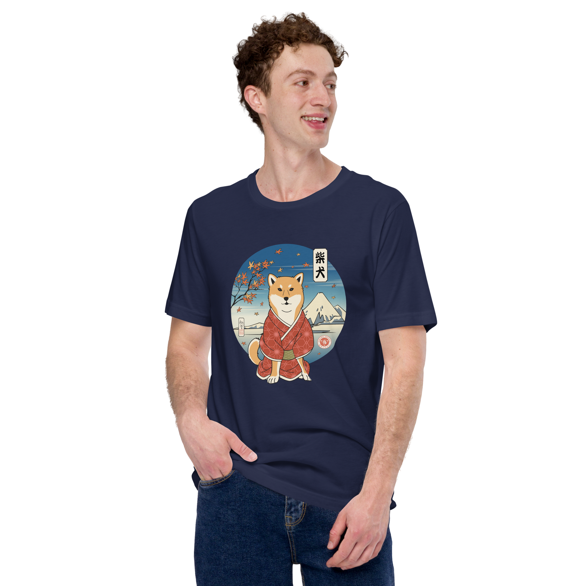 Dog Shiba Inu Funny Japanese Ukiyo-e Unisex T-Shirt -