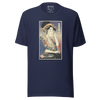 Geisha DJ Turntable Music Japanese Ukiyo-e Unisex T-Shirt - Navy / S