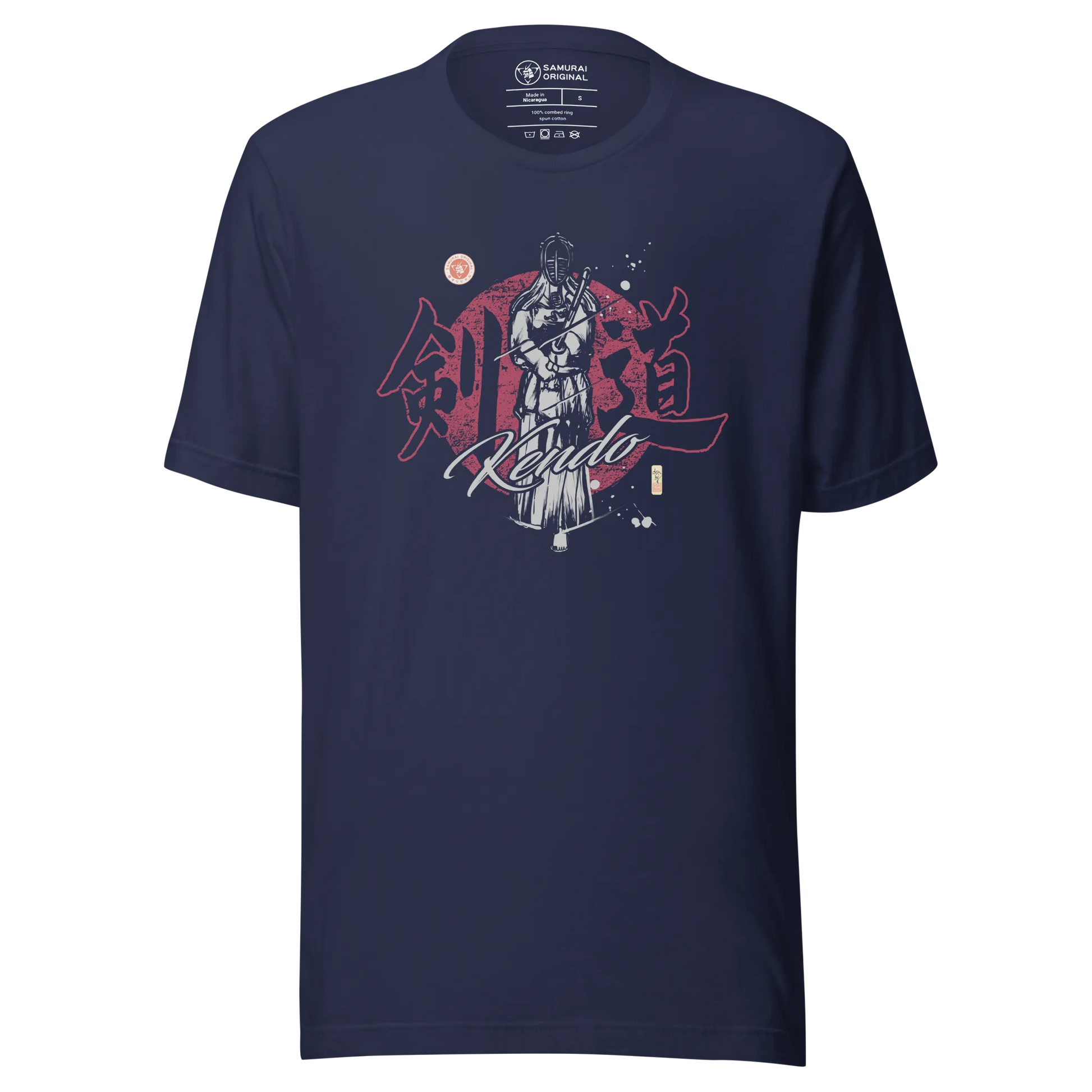 Kendo Martial Japanese Kanji Unisex T-Shirt - Navy / S