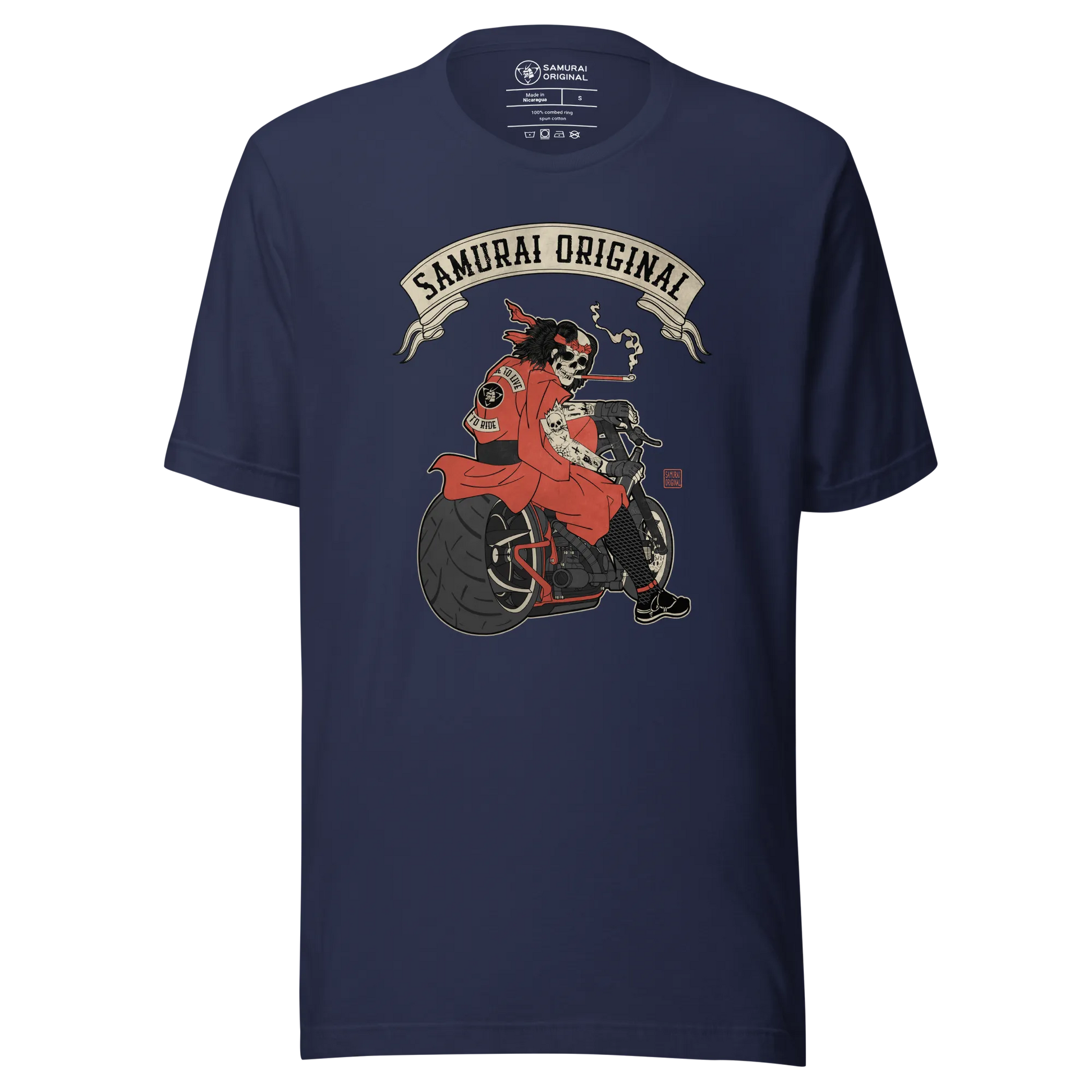 Samurai Choppers Biker Japanese Ukiyo-e Unisex T-shirt - Samurai Original