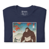 Samurai Hunts Sasquatch Japanese Ukiyo-e Unisex t-shirt -