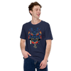 Samurai Mask with Fiery Eyes Ukiyo-e Unisex t-shirt