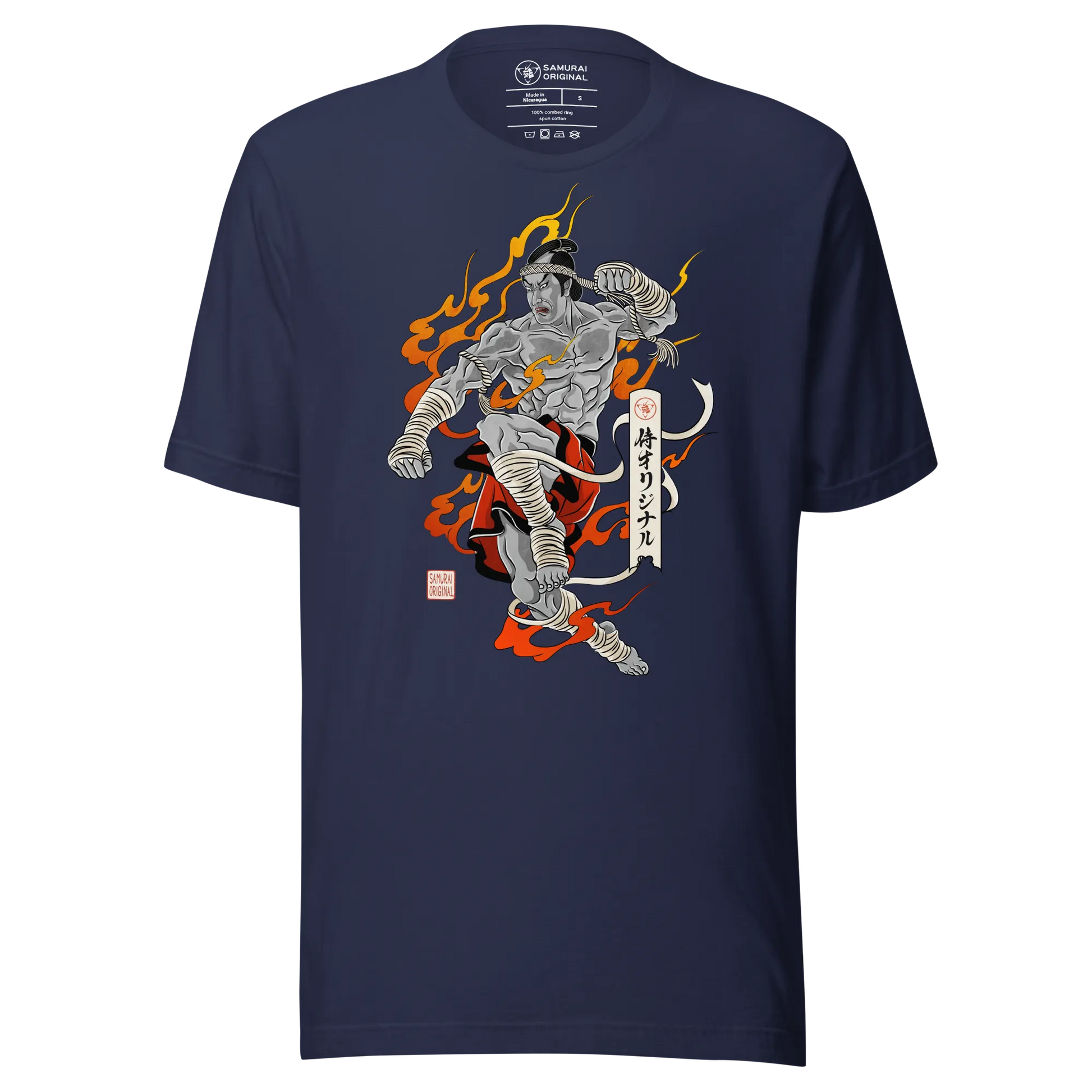 Muay Thai Japanese Ukiyo-e Unisex T-shirt 2 - Samurai Original