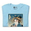 Geisha and Yorkshire Dog Japanese Ukiyo-e Unisex t-shirt -