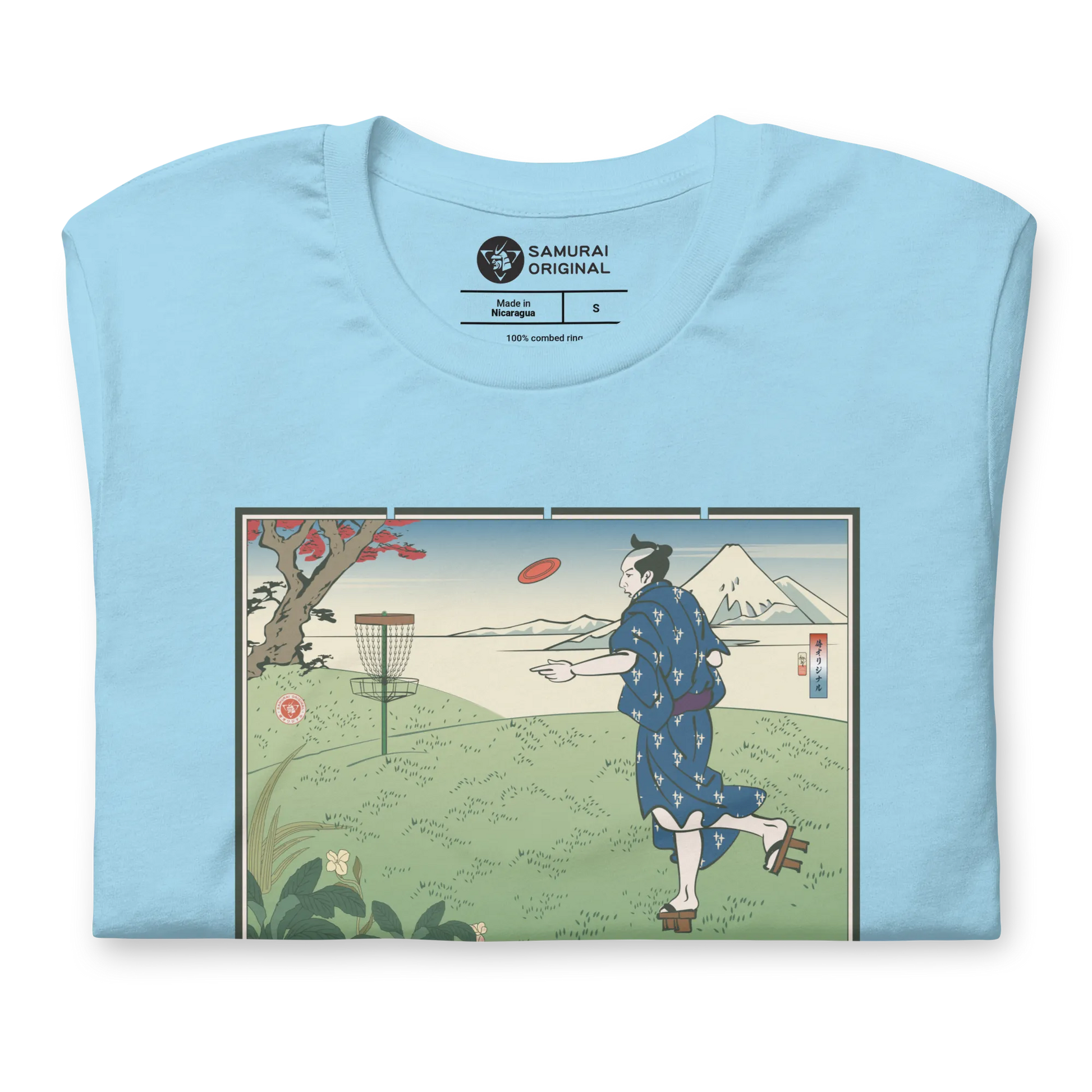 Samurai Disc Golf Ukiyo-e Unisex T-shirt - Samurai Original