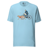 Samurai Cycling With DogLabrador Retriever Ukiyo-e Unisex T-shirt - Samurai Original