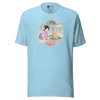 Geisha Groomer Japanese Ukiyo-e Unisex T-shirt - Ocean Blue / S