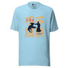 Aikido Japanese Ukiyo-e Unisex t-shirt - Ocean Blue / S