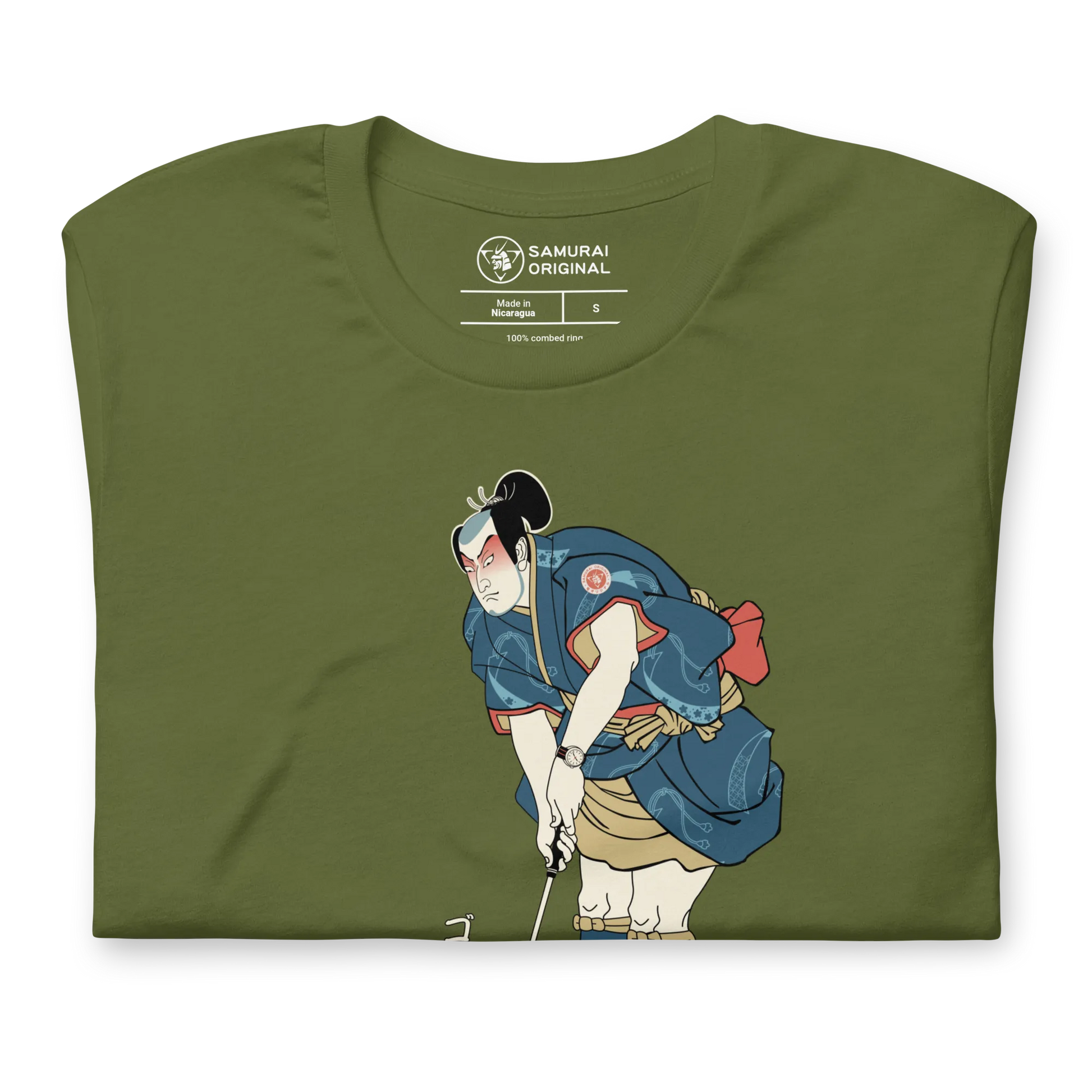 Samurai Golf Player Ukiyo-e 2 Unisex t-shirt -