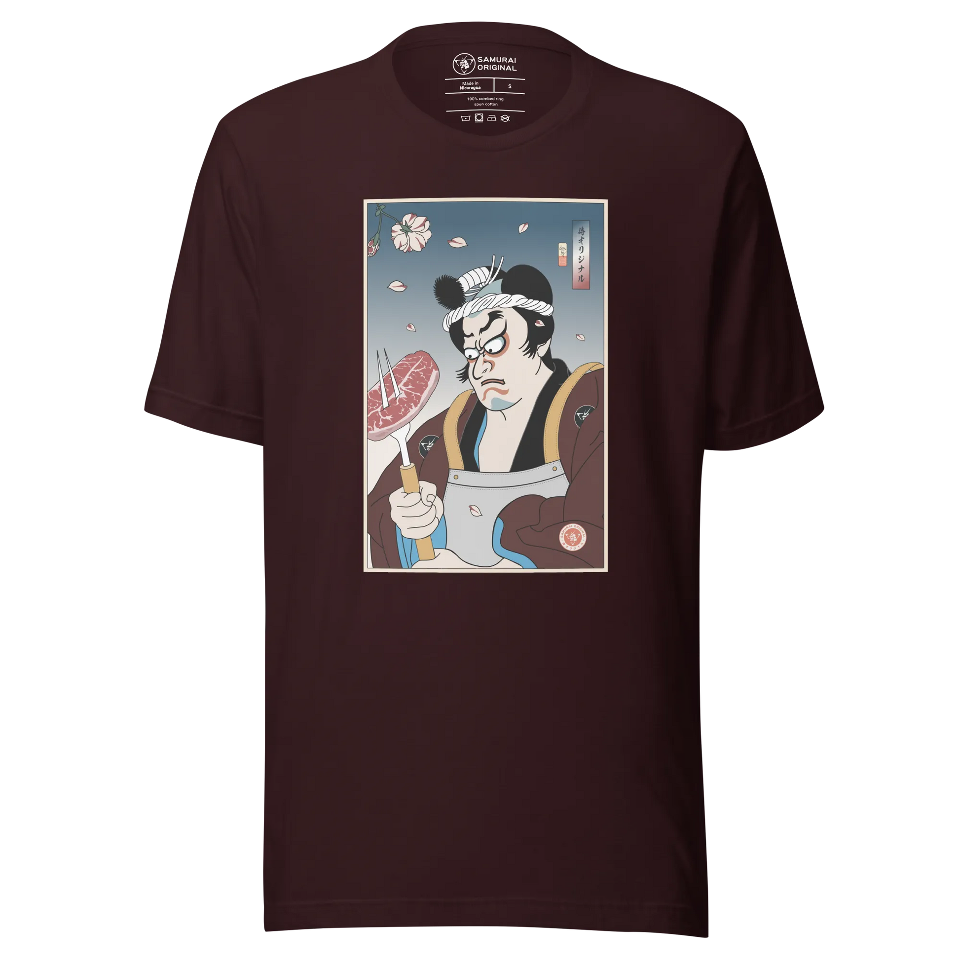 Samurai Chef BBQ Barbecue Funny Unisex T-shirt - Samurai Original