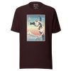 Cat Photographer Funny Japanese Ukiyo-e Unisex T-shirt - Oxblood Black / S