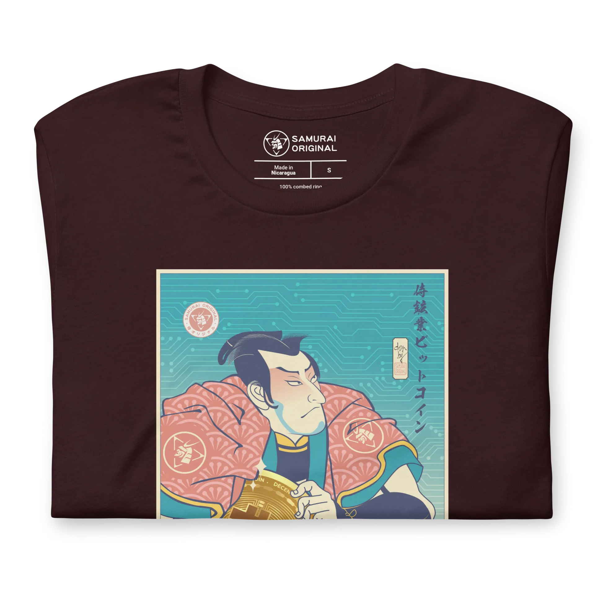 Samurai Bitcoin Mining Ukiyo-e Unisex T-Shirt -