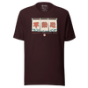 Fudoshin Japanese Kanji Calligraphy Unisex T-shirt - Oxblood Black / S