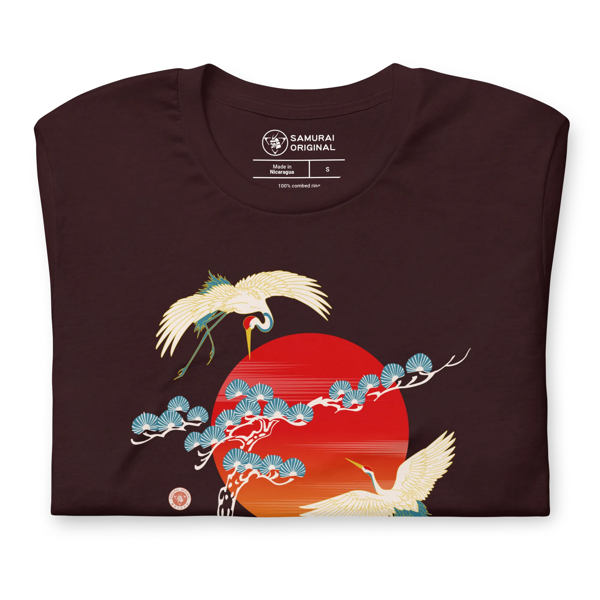 Crane Bird Japanese Ukiyo-e Unisex T-shirt -