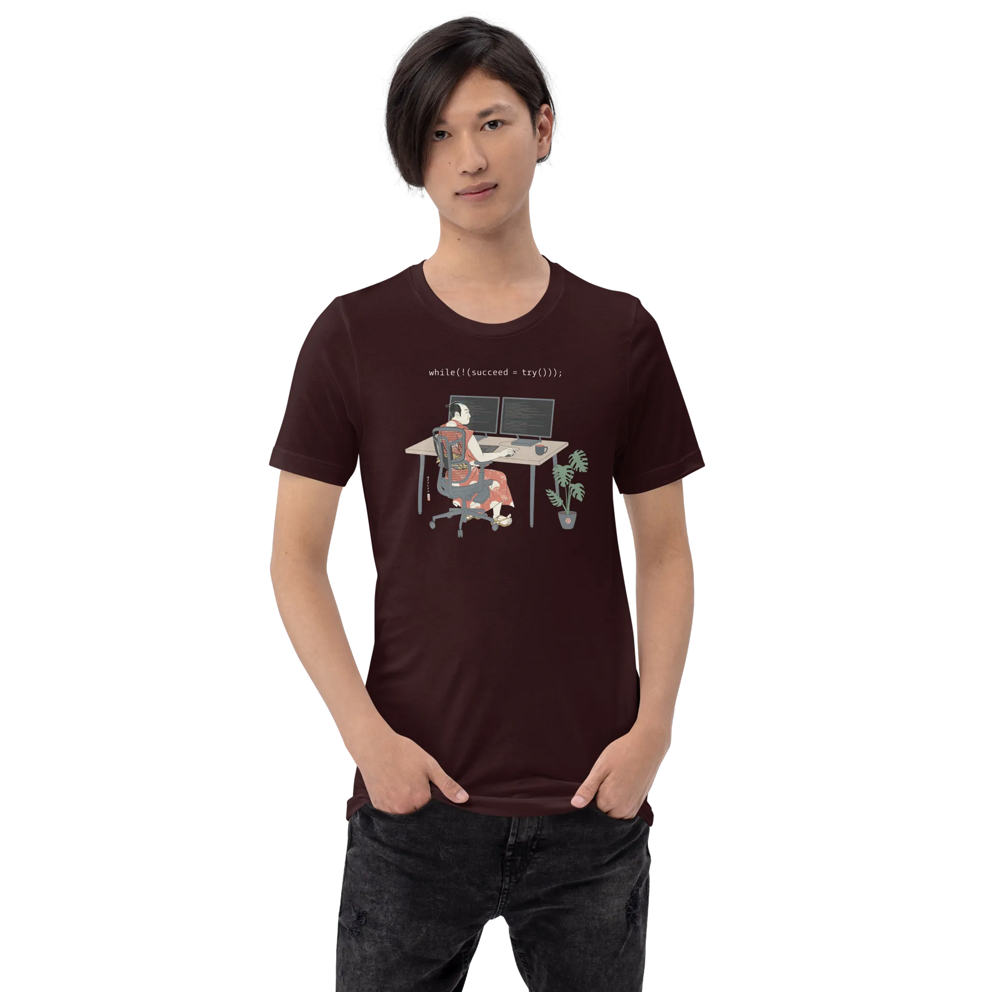 Samurai Programmer Ukiyo-e 6 Unisex t-shirt - Samurai Original