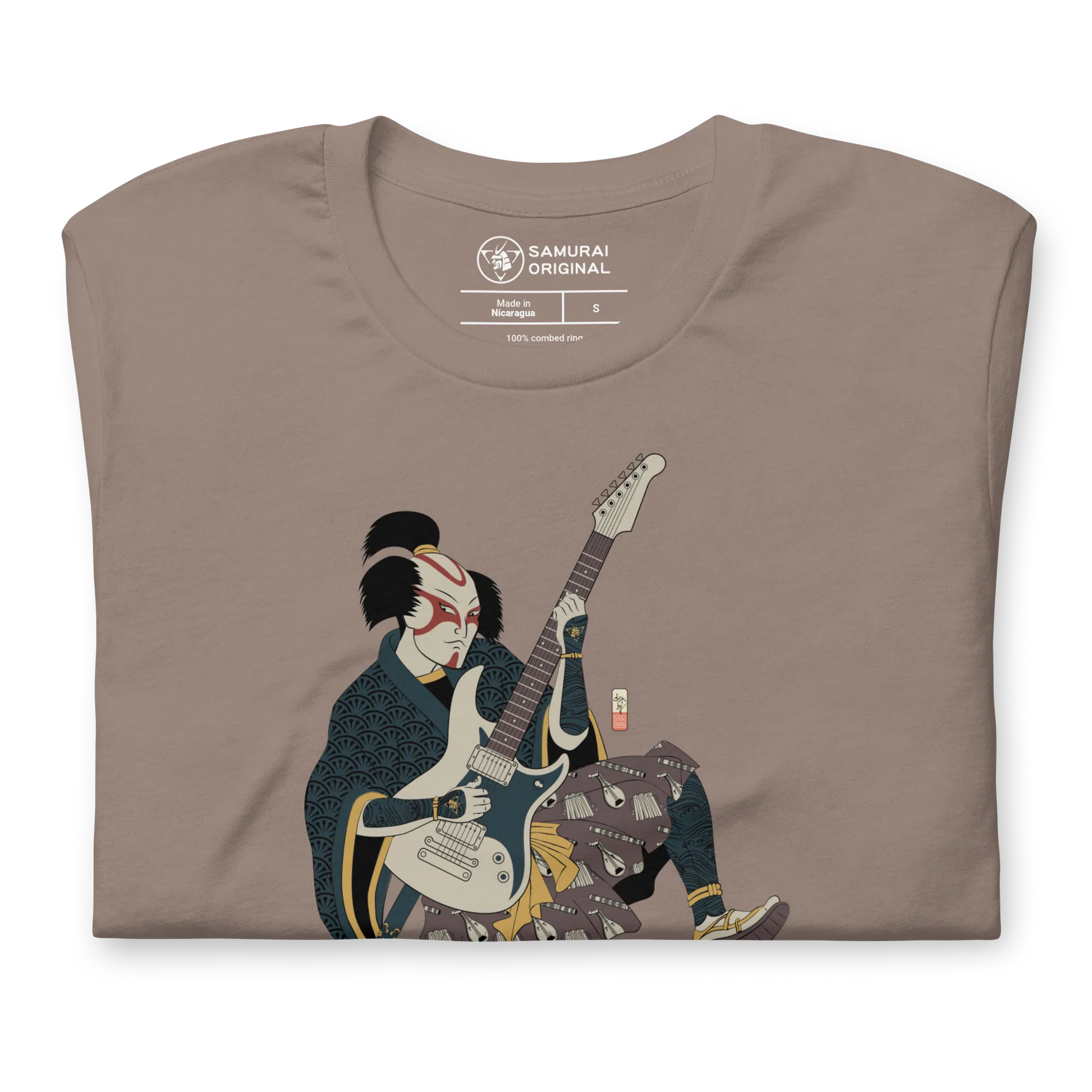 Samurai Guitar Player Music Ukiyo-e Unisex T-Shirt -