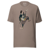 Samurai Guitar Player Music Ukiyo-e Unisex T-Shirt - Pebble / S