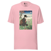 Geisha Gardening Japanese Ukiyo-e Unisex T-shirt - Pink / S