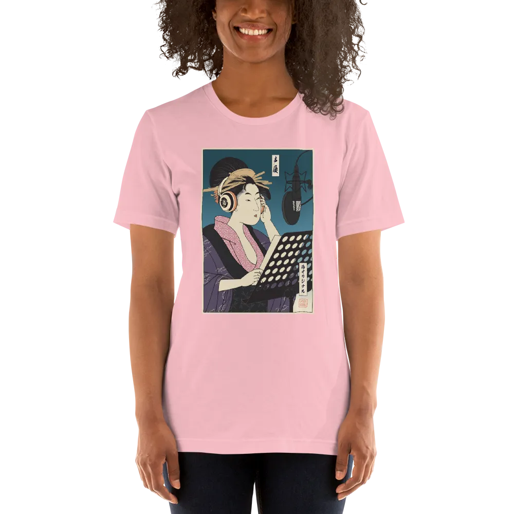 Geisha Voice Actor Japanese Ukiyo-e Unisex T-shirt -