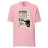 Cat Programmer Ukiyo-e Unisex t-shirt - Pink / S