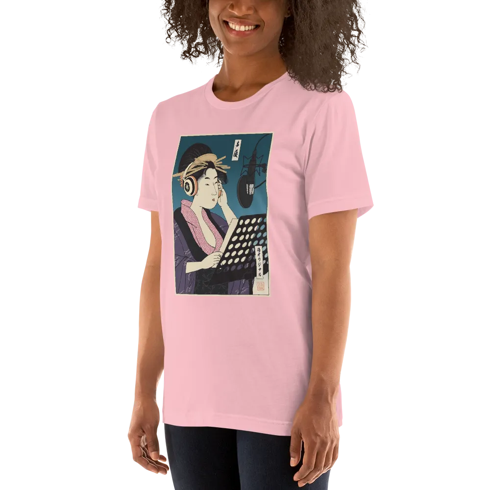 Geisha Voice Actor Japanese Ukiyo-e Unisex T-shirt -