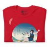 Samurai Kiteboarding Ukiyo-e Unisex T-shirt