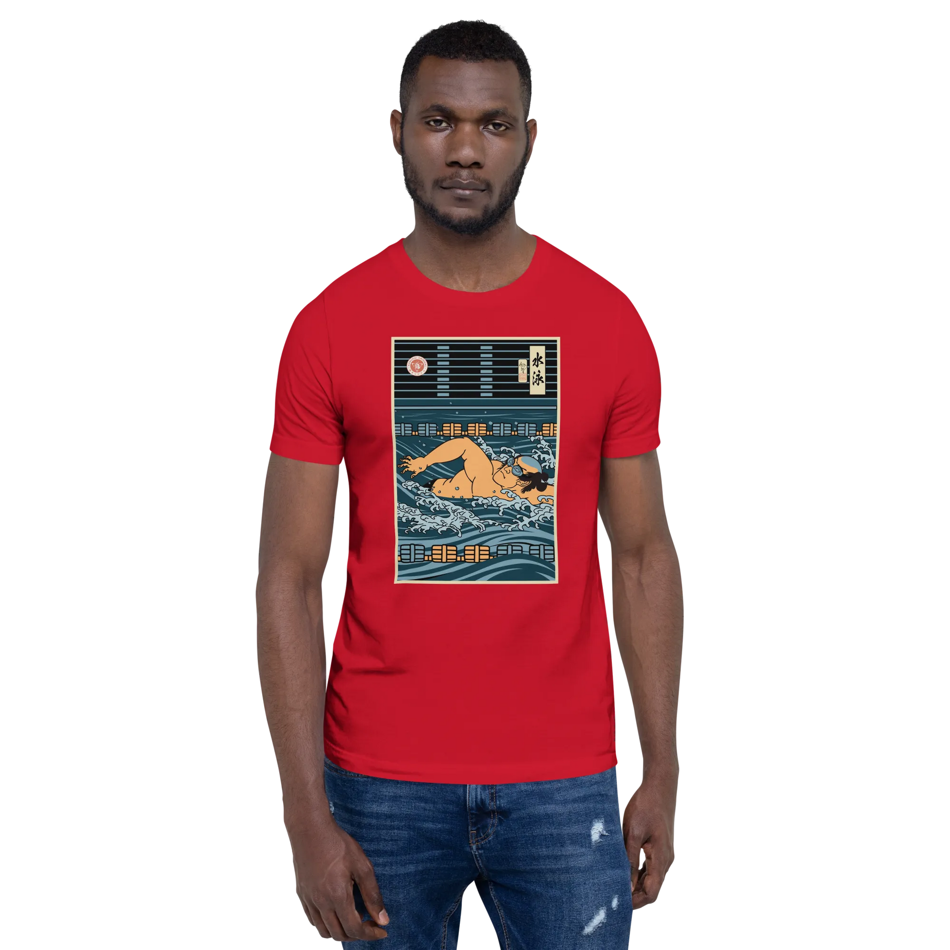 Samurai Swim Water Sport Ukiyo-e Unisex T-Shirt -