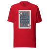 Card Samurai Japanese Unisex T-shirt - Red / S