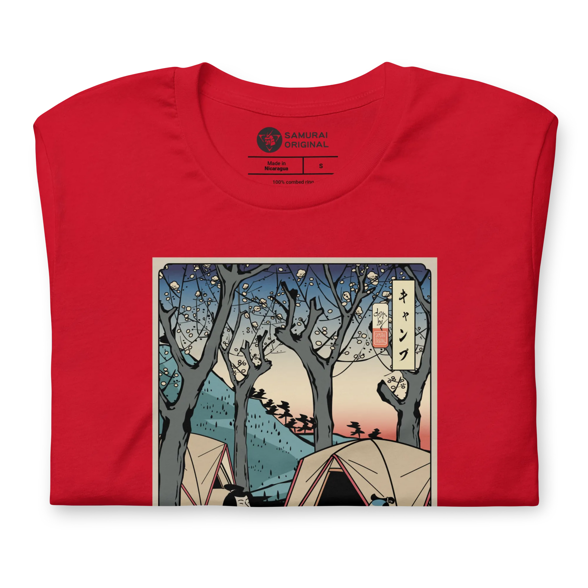 Samurai Camping Weekend Ukiyo-e Unisex T-Shirt - Samurai Original