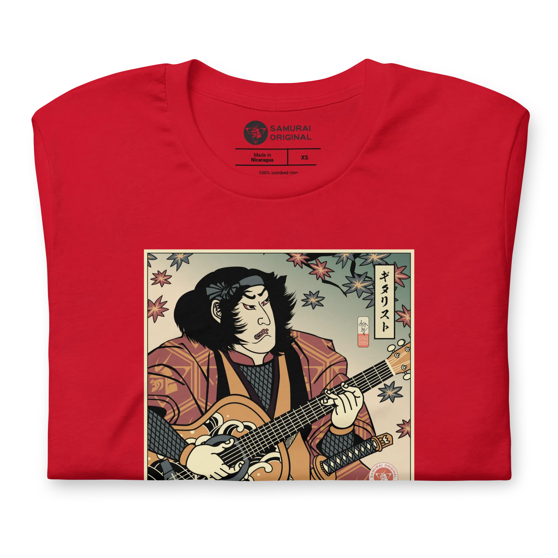 Samurai Guitar Player 3 Music Ukiyo-e Unisex T-Shirt -